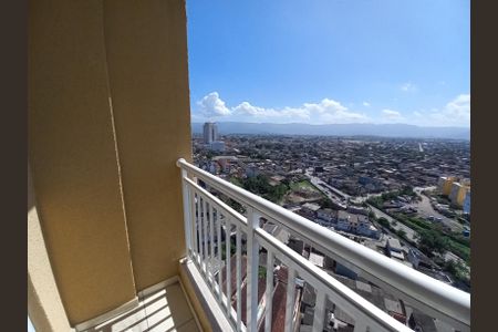 Varanda da Sala de apartamento para alugar com 2 quartos, 46m² em Parque Sao Vicente, São Vicente