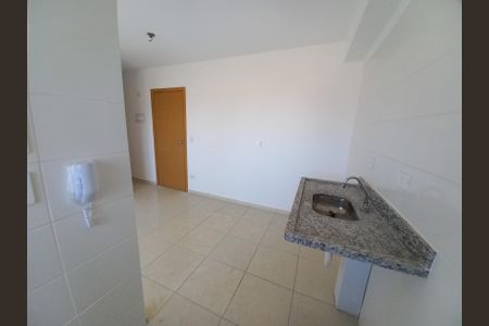 Cozinha de apartamento para alugar com 2 quartos, 46m² em Parque Sao Vicente, São Vicente