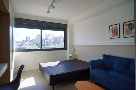 Sala_quarto  de kitnet/studio para alugar com 1 quarto, 25m² em Boa Vista, Porto Alegre