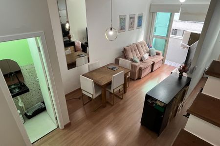 Sala de apartamento para alugar com 1 quarto, 70m² em Gonzaga, Santos