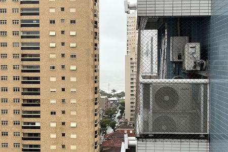 Varanda da Sala de apartamento para alugar com 1 quarto, 57m² em Aparecida, Santos