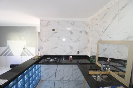 Sala / Cozinha de apartamento para alugar com 2 quartos, 48m² em Conjunto Habitacional Santa Etelvina Iii, São Paulo