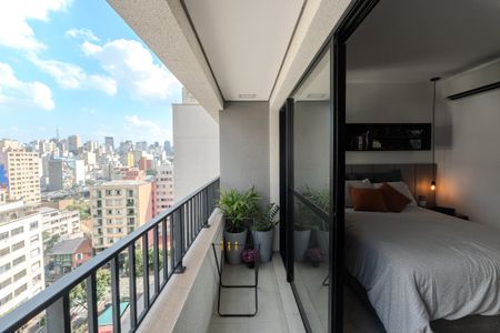 Sacada de kitnet/studio para alugar com 1 quarto, 26m² em Bela Vista, São Paulo