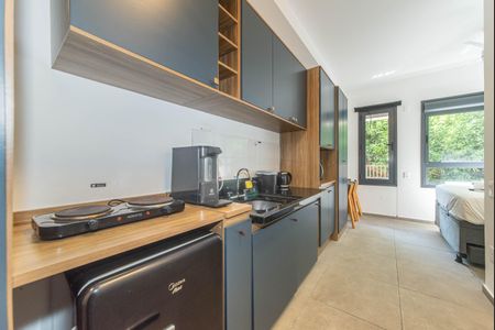 Cozinha de kitnet/studio à venda com 1 quarto, 25m² em Campo Belo, São Paulo