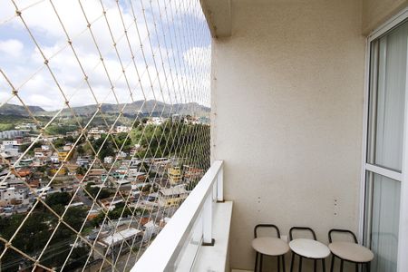 Varanda da Sala de apartamento à venda com 3 quartos, 71m² em Palmeiras, Belo Horizonte