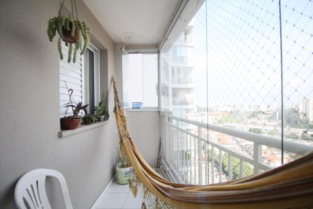 Varanda Sala de apartamento à venda com 2 quartos, 54m² em Jardim Monte Alegre, Taboão da Serra