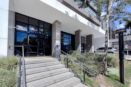 Studio para alugar com 32m², 1 quarto e sem vagaFachada - Plaquinha