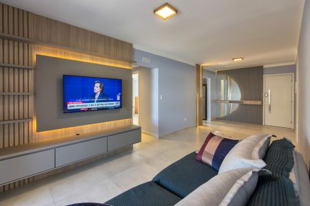 Sala de apartamento para alugar com 2 quartos, 74m² em Vila Caiçara, Praia Grande