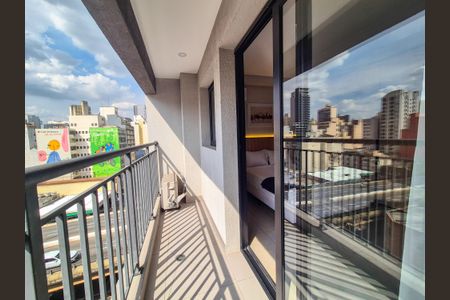 Varanda de apartamento à venda com 1 quarto, 27m² em Vila Buarque, São Paulo