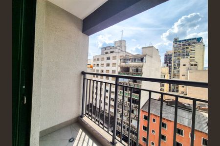 Varanda de apartamento à venda com 1 quarto, 27m² em Vila Buarque, São Paulo
