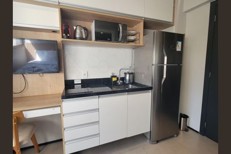 Cozinha de kitnet/studio para alugar com 2 quartos, 16m² em Bela Vista, São Paulo