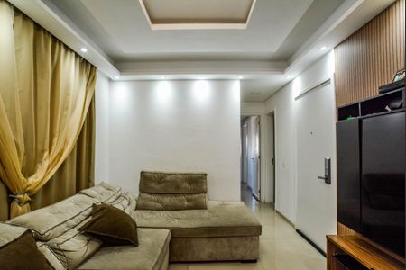 Sala de apartamento à venda com 3 quartos, 88m² em Vila Homero Thon, Santo André