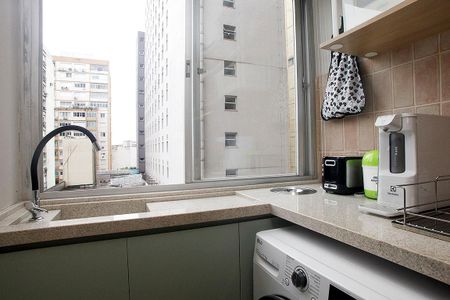 Apartamento à venda com 46m², 1 quarto e 1 vagaCozinha + Área de Serviço