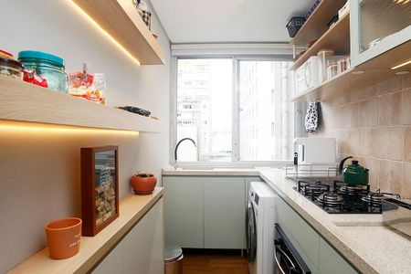 Apartamento à venda com 46m², 1 quarto e 1 vagaCozinha + Área de Serviço