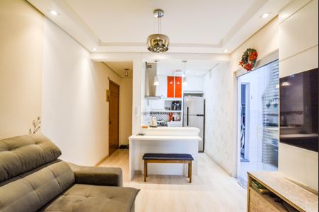 Sala de apartamento à venda com 2 quartos, 52m² em Vila Palmares, Santo André