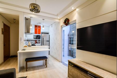 Sala de apartamento à venda com 2 quartos, 52m² em Vila Palmares, Santo André