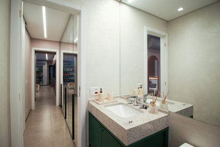 Apartamento à venda com 68m², 2 quartos e 1 vagaBanheiro da Suíte 1 