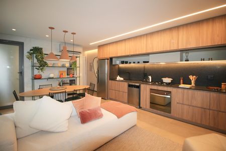 Sala de apartamento à venda com 2 quartos, 68m² em Indianópolis, São Paulo