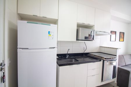Cozinha de apartamento para alugar com 1 quarto, 29m² em Vila das Belezas, São Paulo