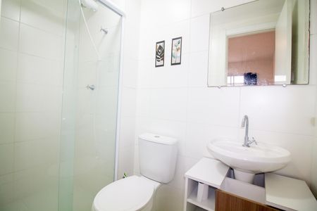 Banheiro da Suíte de apartamento para alugar com 1 quarto, 29m² em Vila das Belezas, São Paulo