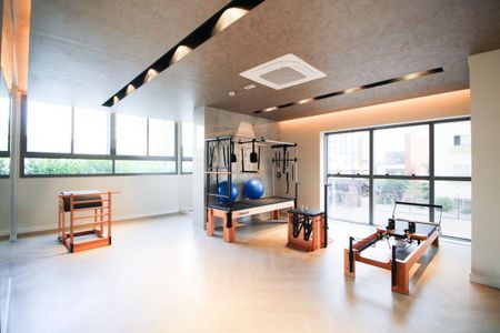 Apartamento para alugar com 41m², 1 quarto e sem vaga Apartamento para alugar com 41m², 1 quarto e sem vagaÁrea comum - Academia