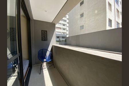 Varanda de kitnet/studio para alugar com 1 quarto, 26m² em Consolação, São Paulo