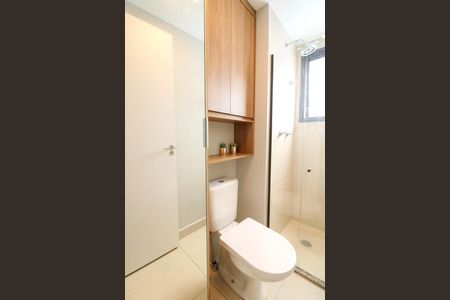 Banheiro de kitnet/studio para alugar com 1 quarto, 30m² em Jardim das Acacias, São Paulo