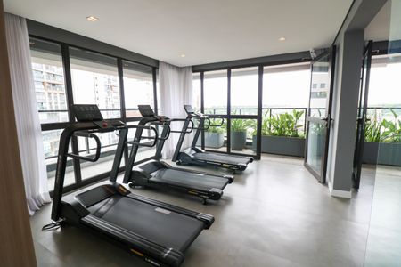 Studio para alugar com 30m², 1 quarto e 1 vaga Studio para alugar com 30m², 1 quarto e 1 vagaÁrea comum - Academia