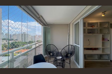 Sacada de apartamento à venda com 1 quarto, 27m² em Campo Belo, São Paulo