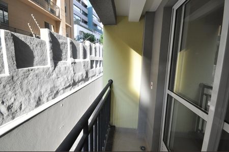 Apartamento à venda com 28m², 1 quarto e sem vagaSacada da Sala