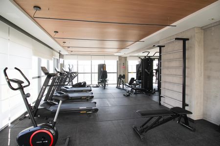 Área comum - Academia de apartamento para alugar com 1 quarto, 30m² em Indianópolis, São Paulo