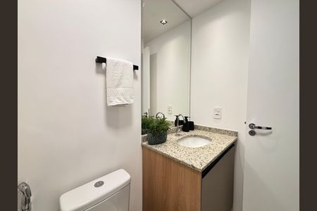 Apartamento para alugar com 26m², 1 quarto e sem vaga Apartamento para alugar com 26m², 1 quarto e sem vagaBanheiro da Suíte