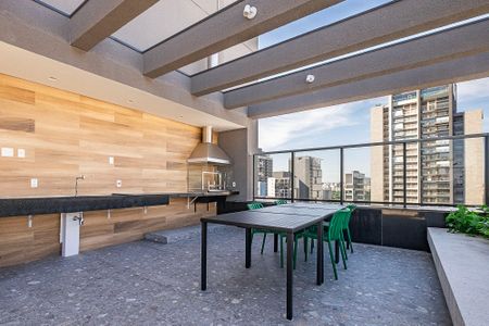 Studio para alugar com 26m², 1 quarto e sem vagaChurrasqueira