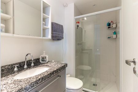 Studio para alugar com 26m², 1 quarto e sem vaga Studio para alugar com 26m², 1 quarto e sem vagaBanheiro