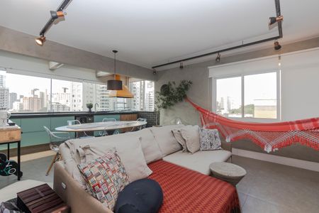 Sala/ Cozinha de apartamento à venda com 1 quarto, 63m² em Itaim Bibi, São Paulo