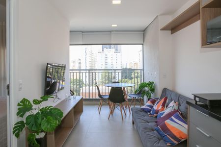 Sala e Cozinha de kitnet/studio para alugar com 1 quarto, 33m² em Perdizes, São Paulo