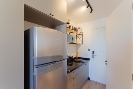 Cozinha de kitnet/studio para alugar com 1 quarto, 23m² em Vila Mariana, São Paulo