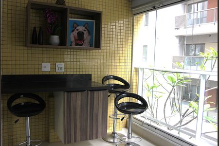 Studio à venda com 52m², 1 quarto e 1 vagaVaranda