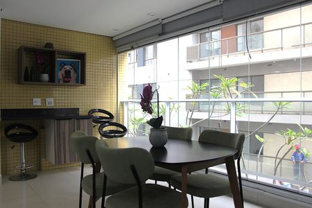 Studio à venda com 52m², 1 quarto e 1 vagaVaranda
