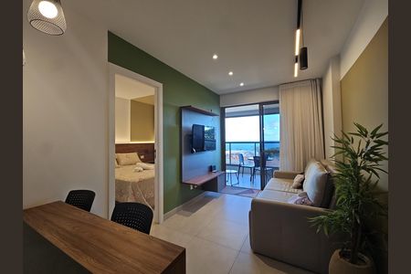 sala de apartamento para alugar com 1 quarto, 44m² em Ondina, Salvador