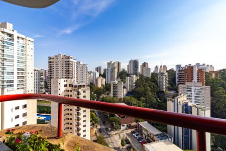 Varanda da Sala de apartamento para alugar com 1 quarto, 50m² em Morumbi, São Paulo