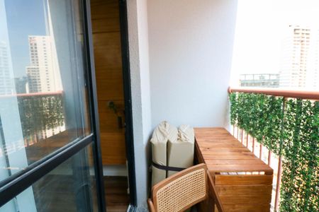 Studio para alugar com 25m², 1 quarto e sem vaga Studio para alugar com 25m², 1 quarto e sem vagaVaranda