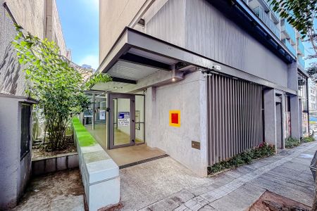 Studio para alugar com 24m², 1 quarto e sem vagaFachada - Plaquinha