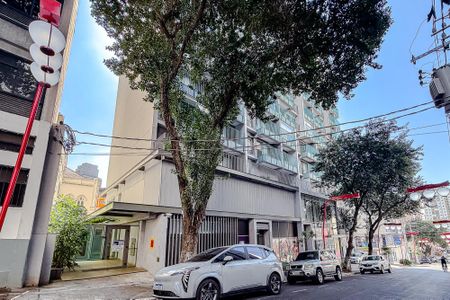 Studio para alugar com 24m², 1 quarto e sem vagaFachada - Plaquinha