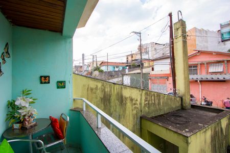Varanda da sala de apartamento à venda com 3 quartos, 106m² em Vila Humaita, Santo André