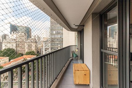 Varanda da Sala de apartamento à venda com 2 quartos, 68m² em Santa Ifigênia, São Paulo