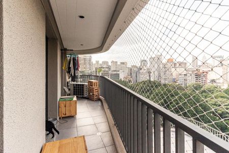 Varanda da Sala de apartamento à venda com 2 quartos, 68m² em Santa Ifigênia, São Paulo