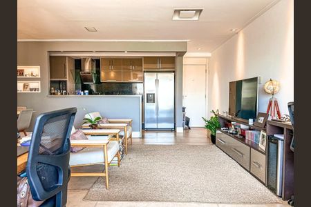 Sala de apartamento à venda com 1 quarto, 72m² em Campo Belo, São Paulo