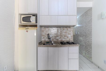 Cozinha de kitnet/studio à venda com 1 quarto, 25m² em Santa Ifigênia, São Paulo