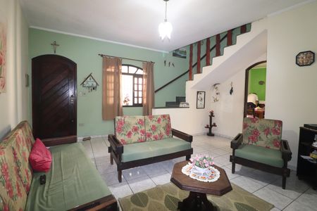Sala de casa à venda com 3 quartos, 116m² em Vila Junqueira, Santo André